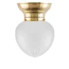 Taklampa - Frödingplafond 100 mässing slipat mattglas