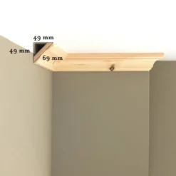 Taklist - Antik hålkäl 15x69 mm