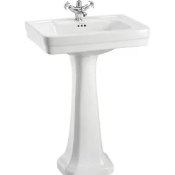 Tvättställ - Burlington Clean 58 cm med piedestal