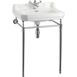 Tvättställ - Burlington Edwardian 61 cm, kromställning