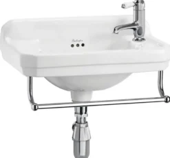 Tvättställ Burlington - Edwardian JR 51 cm med handduksstång