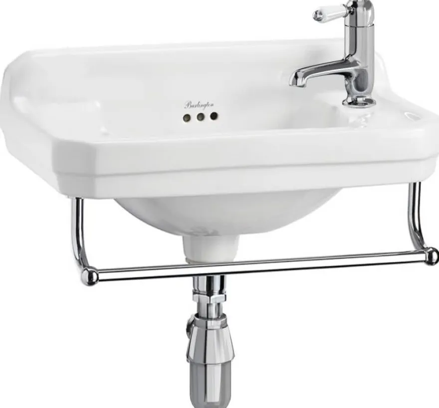 Tvättställ Burlington - Edwardian JR 51 cm med handduksstång