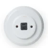 USB-C uttag vitt porslin - Fontini infällt