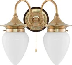 Vägglampa - Tigerstedt, opalvit