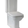 WC - Art Deco golvstående toalett med spolknapp & sits - Guld