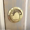 WC-regel rund - Toalettlås mässing