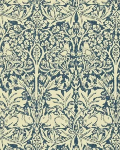 William Morris & Co. Tapet - Brer Rabbit Indigo/Vellum