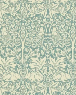 William Morris & Co. Tapet - Brer Rabbit Slate/Vellum