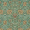 William Morris & Co. Tapet - Honeysuckle & Tulip Emerald/Russet