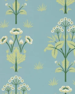William Morris & Co. Tapet - Meadow Sweet Mineral Blue