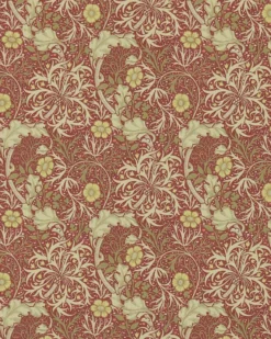 William Morris & Co. Tapet - Morris Seaweed Red/Gold