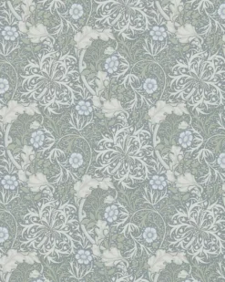 William Morris & Co. Tapet - Morris Seaweed Silver/Ecru