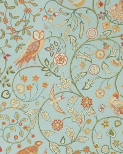 William Morris & Co. Tapet - Newill peppermint russet