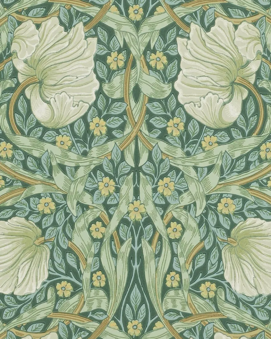 William Morris & Co. Tapet - Pimpernel Privet/Slate