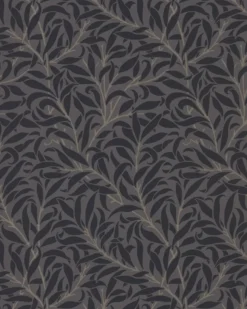 William Morris & Co. Tapet - Pure Willow Boughs Charcoal/Black